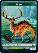 Bête // Soldat humain (004) Jeton double-face [Ikoria : la terre des Béhémoths jetons]