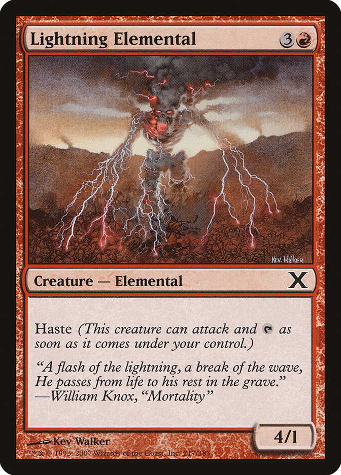 Elemental relámpago [Décima Edición]