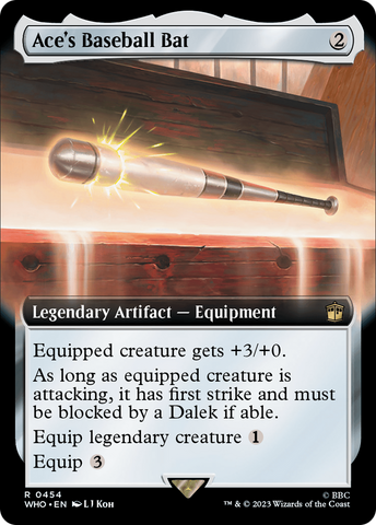 Batte de baseball d'Ace (Illustr. étendue) [Doctor Who]