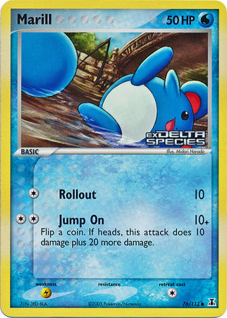 Marill (76/113) (Sellada) [EX: Delta Species]