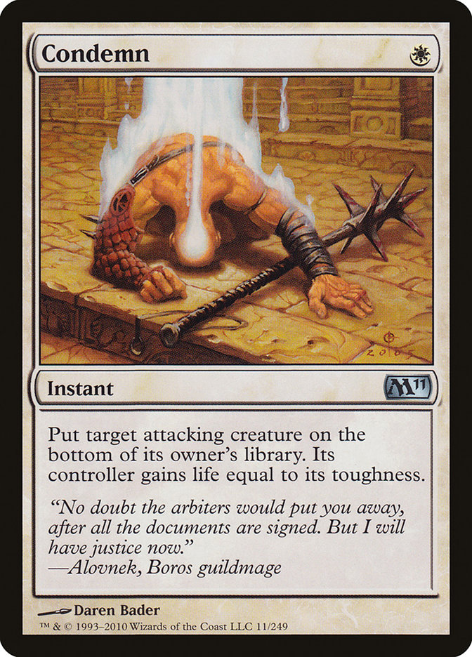Condamnation [Magic 2011]