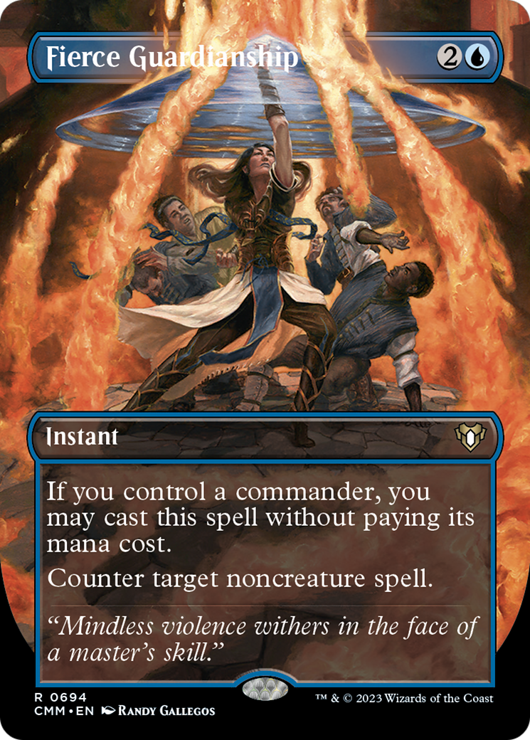 Protection farouche (Illustration alternative sans bordure) [Commander Masters]