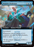 Professeur pensif (illustration étendue) [Secrets de Strixhaven]