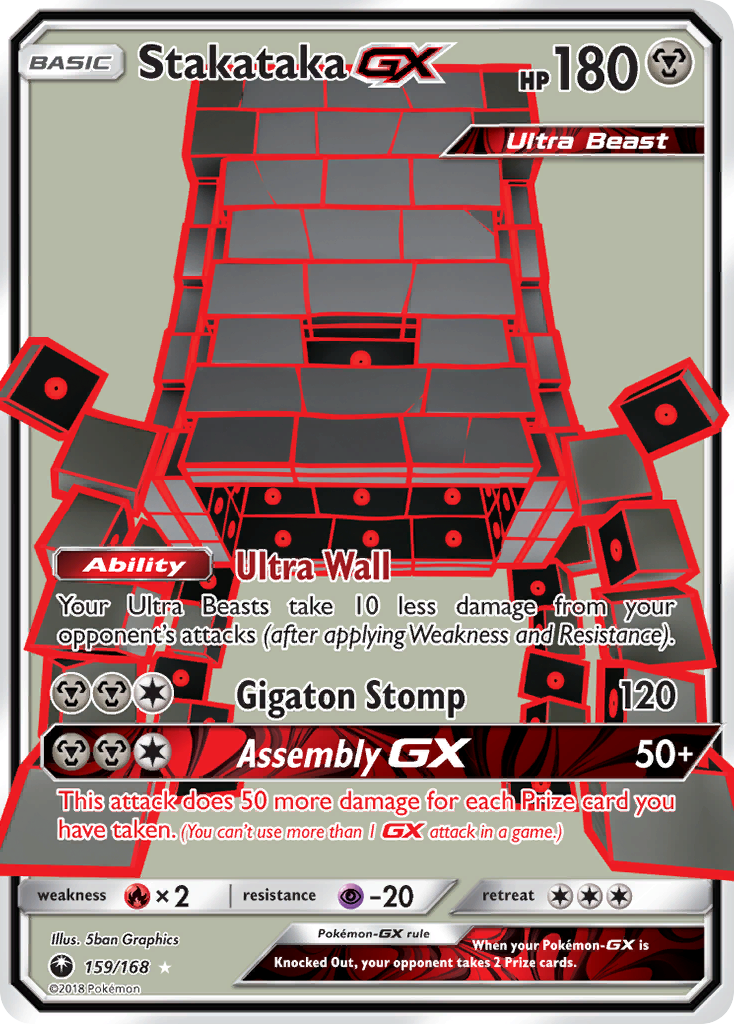 Stakataka GX (159/168) [Sol y Luna: Tormenta Celestial]