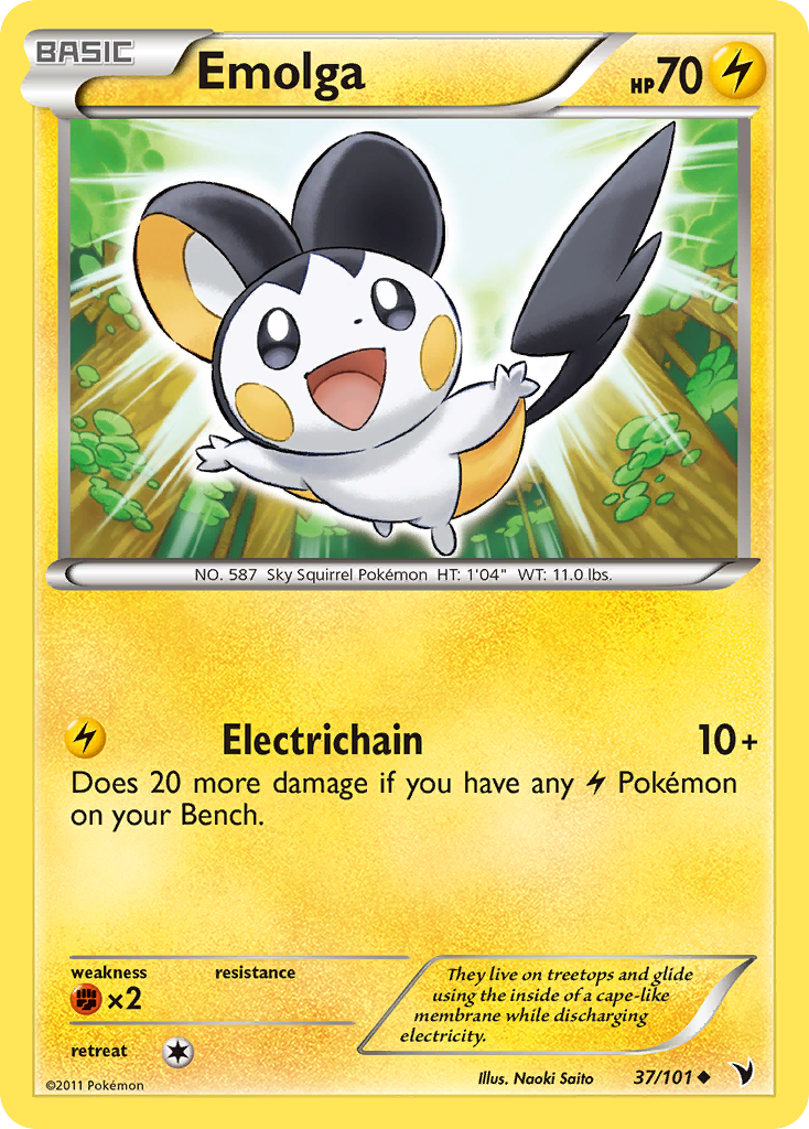 Emolga (37/101) [Negro y Blanco: Victorias Majestuosas]
