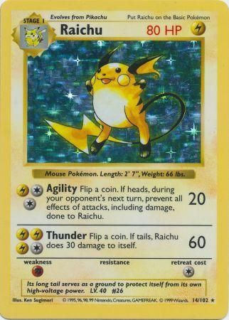 Raichu (14/102) [Set de base sans ombre illimité]