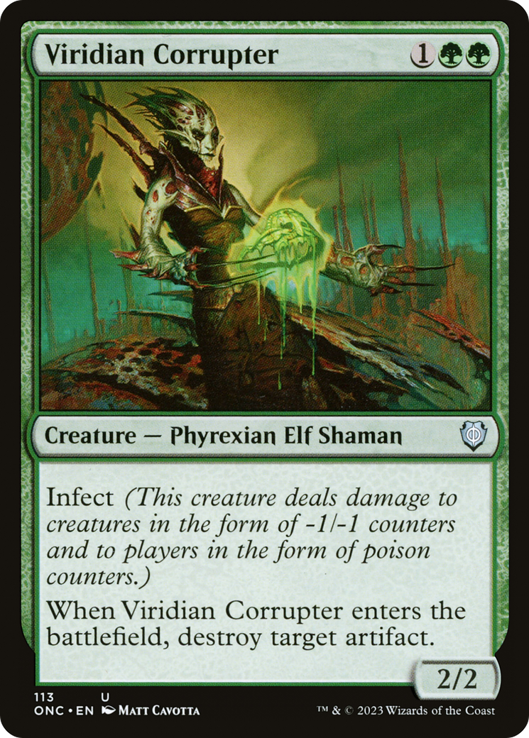 Corrupteur viridian [Phyrexia : Tous seront un - Commandant]