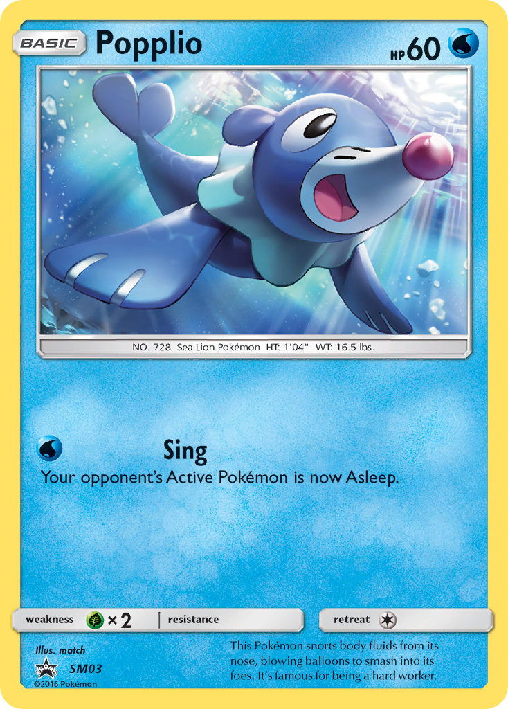 Popplio (SL03) [Soleil et Lune : Cartes promo Étoile Noire]