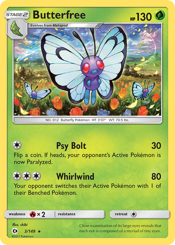 Butterfree (3/149) [Sol y Luna: Set Básico]