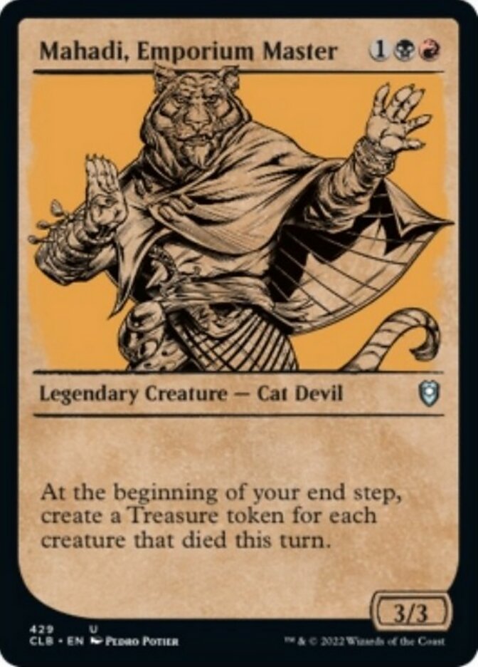 Mahadi, maître de l'Emporium (Showcase) [Commander Legends : Battle for Baldur's Gate]