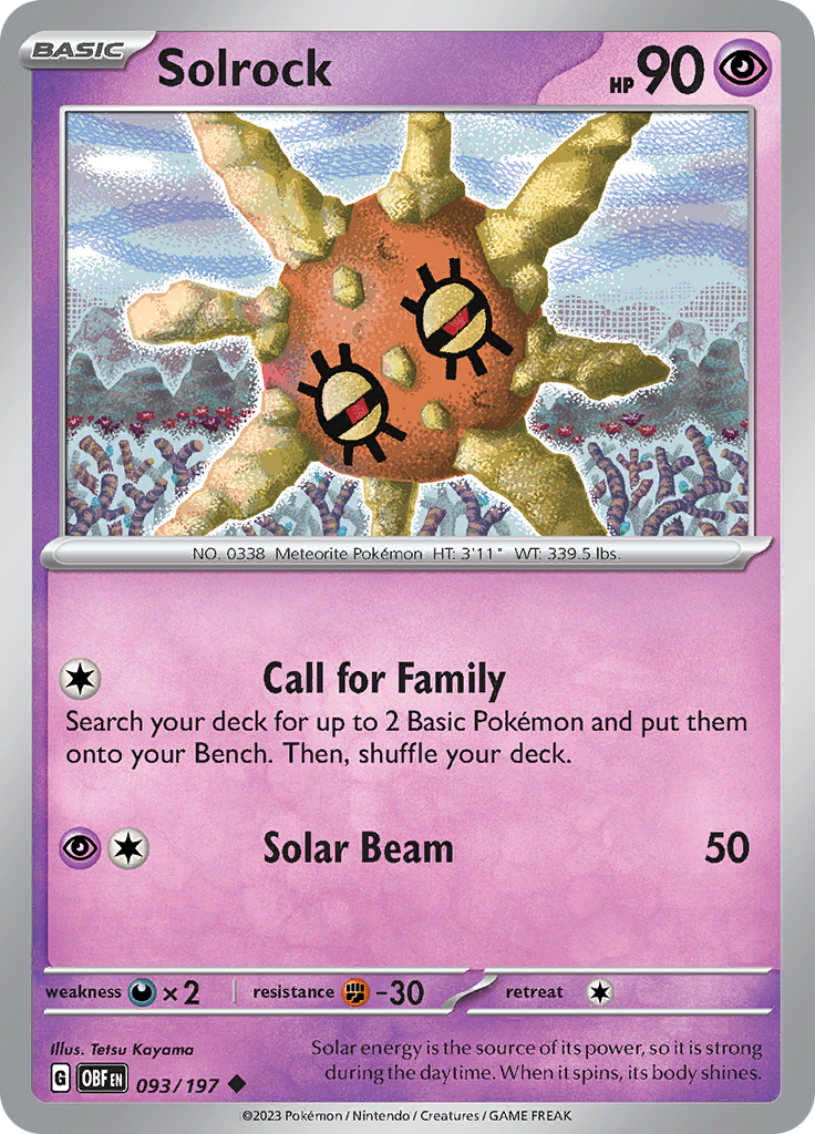 Solrock (093/197) [Escarlata y Púrpura: Llamas Obsidianas]