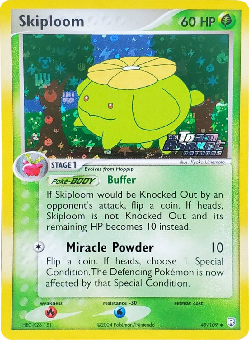 Skiploom (49/109) (Estampillé) [EX : Retour de la Team Rocket]