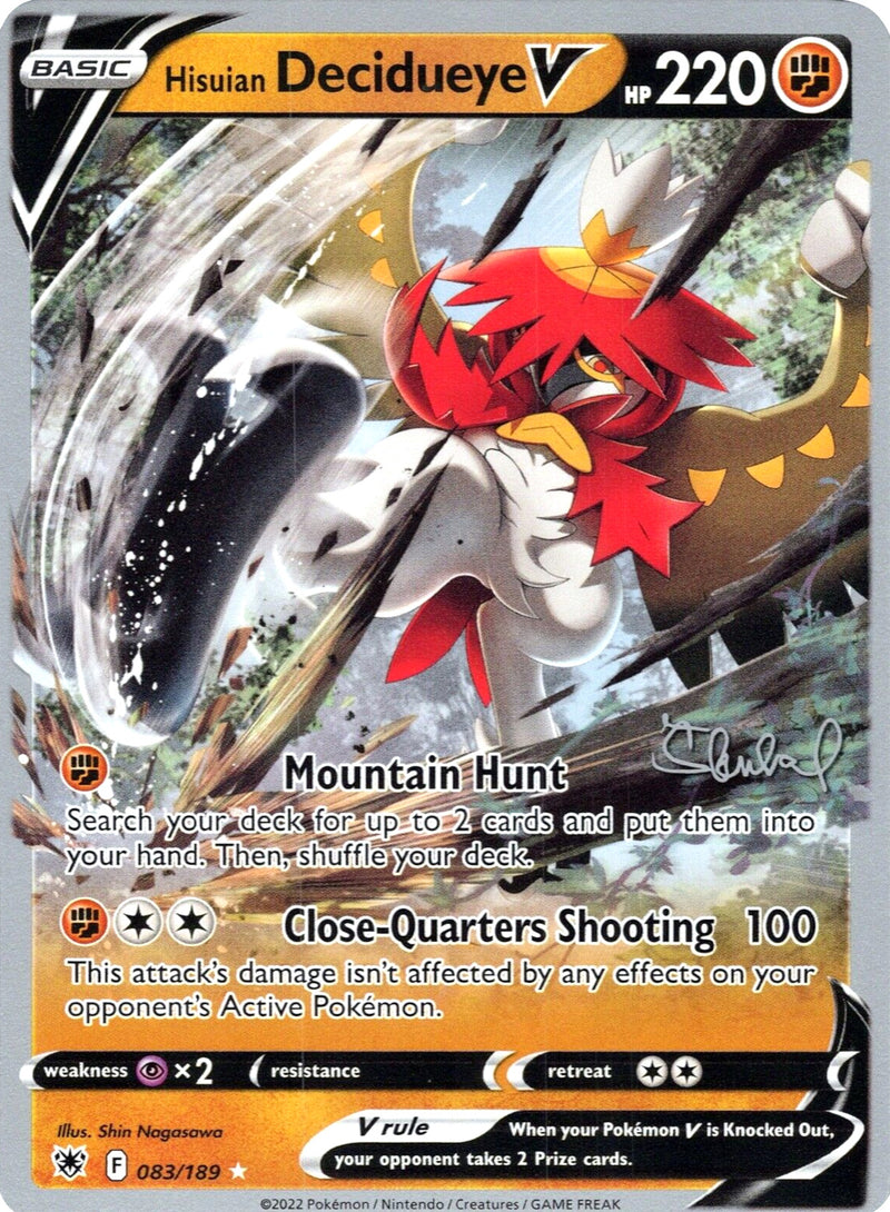 Hisuian Decidueye V (083/189) (ADP - Ondrej Skubal) [Campeonato Mundial 2022]