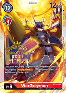 WarGreymon [ST1-11] (Set de Sellos Dorados de Arte Alternativo del Paquete de Evento de las Finales del Campeonato 2021) [Mazo de Inicio: Promociones de Gaia Roja]