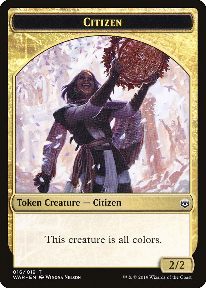 Jeton Citoyen [Jetons La guerre des Planeswalkers]
