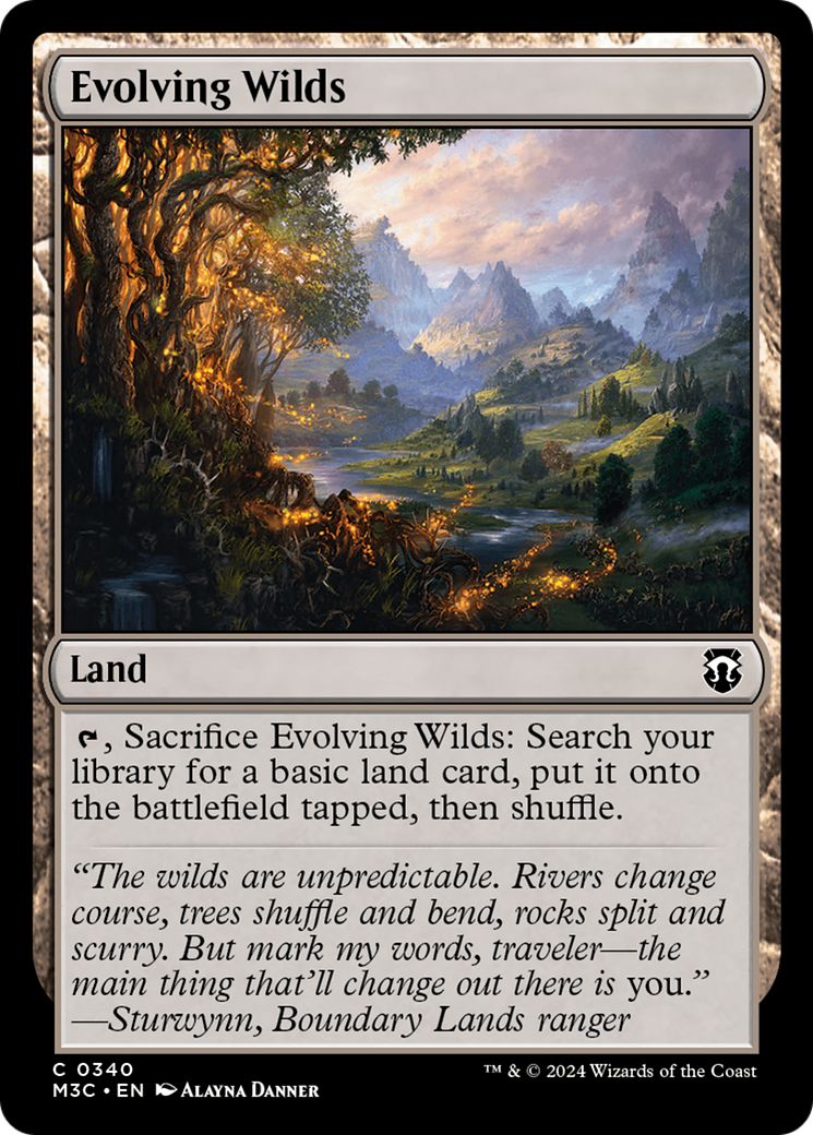 Étendues sauvages en évolution (Feuille miroitante) [Commander Horizons du Modern 3]
