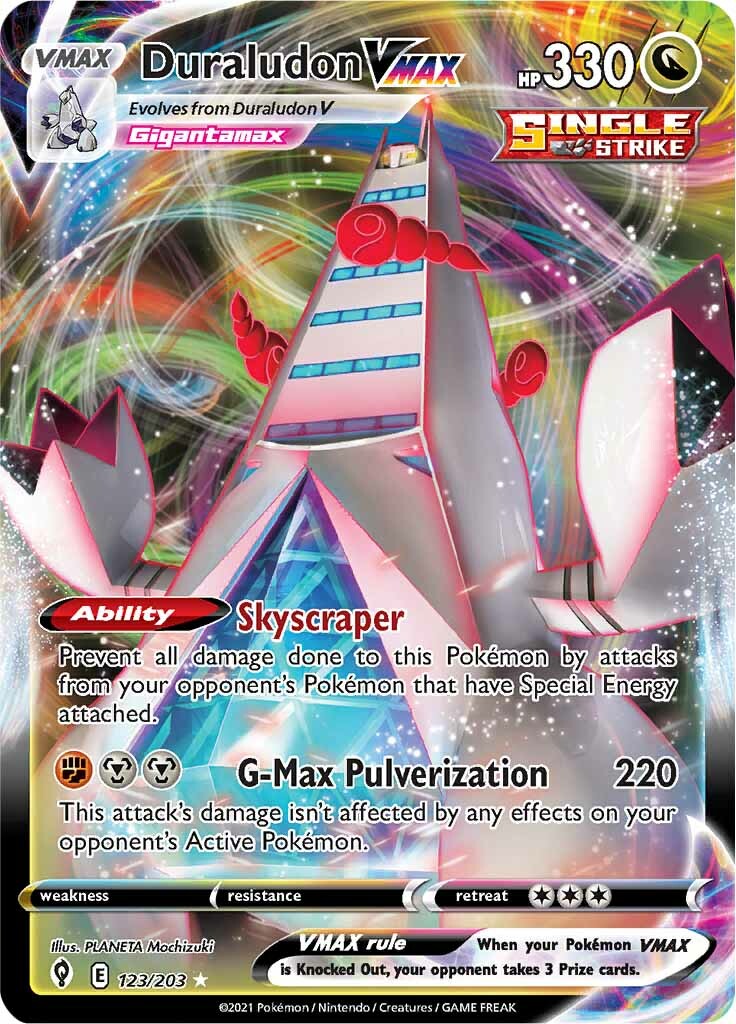 Duraludon VMAX (123/203) [Épée et Bouclier : Ciel Évolutif]