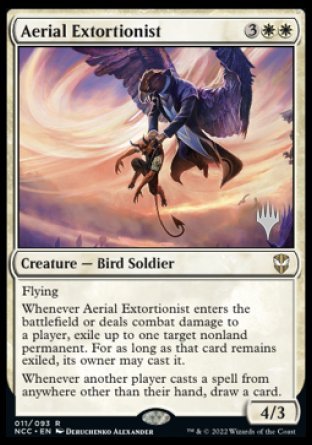 Extorsionista aérea (Sobre promocional) [Calles de Nueva Capenna Commander Promos]