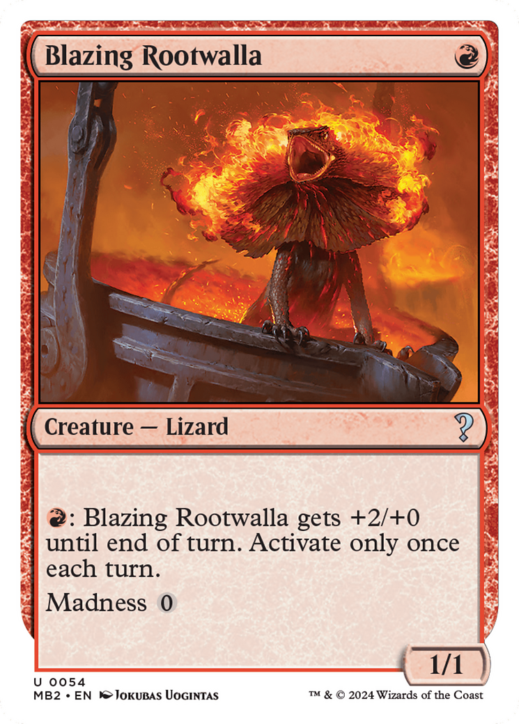 Rootwalla Flamboyante (Bordure blanche) [Mystery Booster 2]