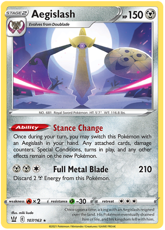 Aegislash (107/163) (107/163) [Espada y Escudo: Estilos de Combate]