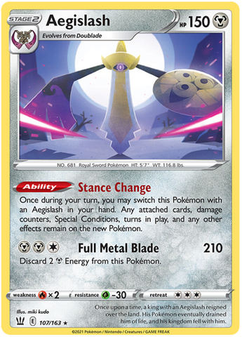 Aegislash (107/163) (107/163) [Espada y Escudo: Estilos de Combate]