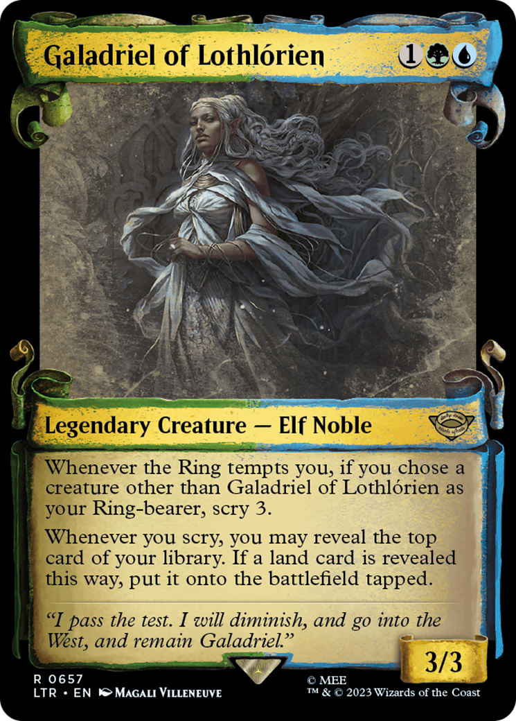Galadriel de la Lothlórien [Le Seigneur des Anneaux : Contes de la Terre du Milieu - Parchemins de l'exposition]