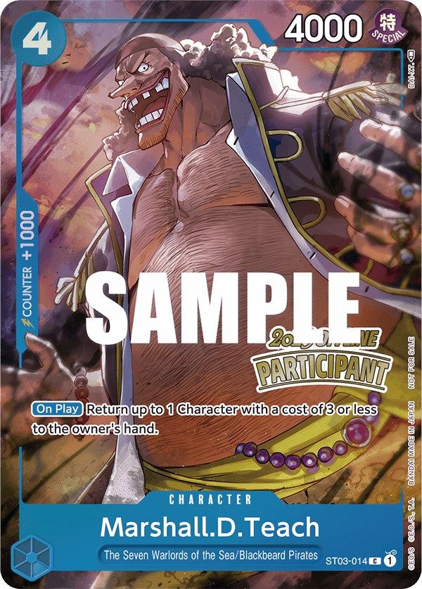 Marshall.D.Teach (Regional Offline 2023) [Participante] [Cartas promocionales de One Piece]