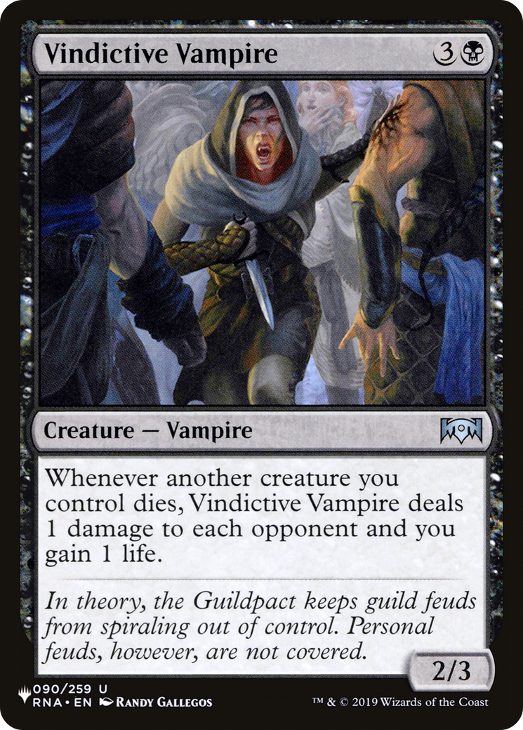 Vampiro vengativo [La lista]