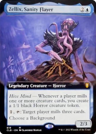Zellix, desollador de la cordura (arte extendido) [Commander Legends: Battle for Baldur's Gate]