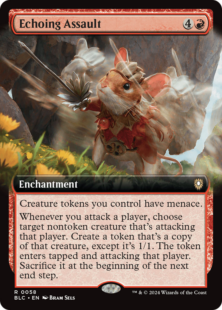 Écho d'assaut (Extended Art) [Commander Bloomburrow]