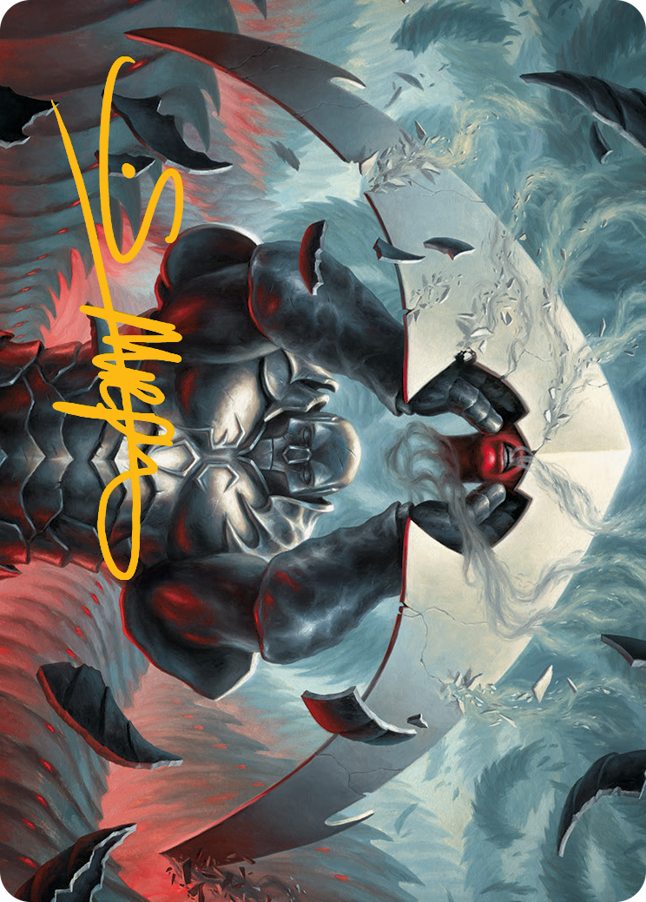 Carte artistique Mirrodin Vengée (signature estampillée or) [Série artistique L'invasion des machines]
