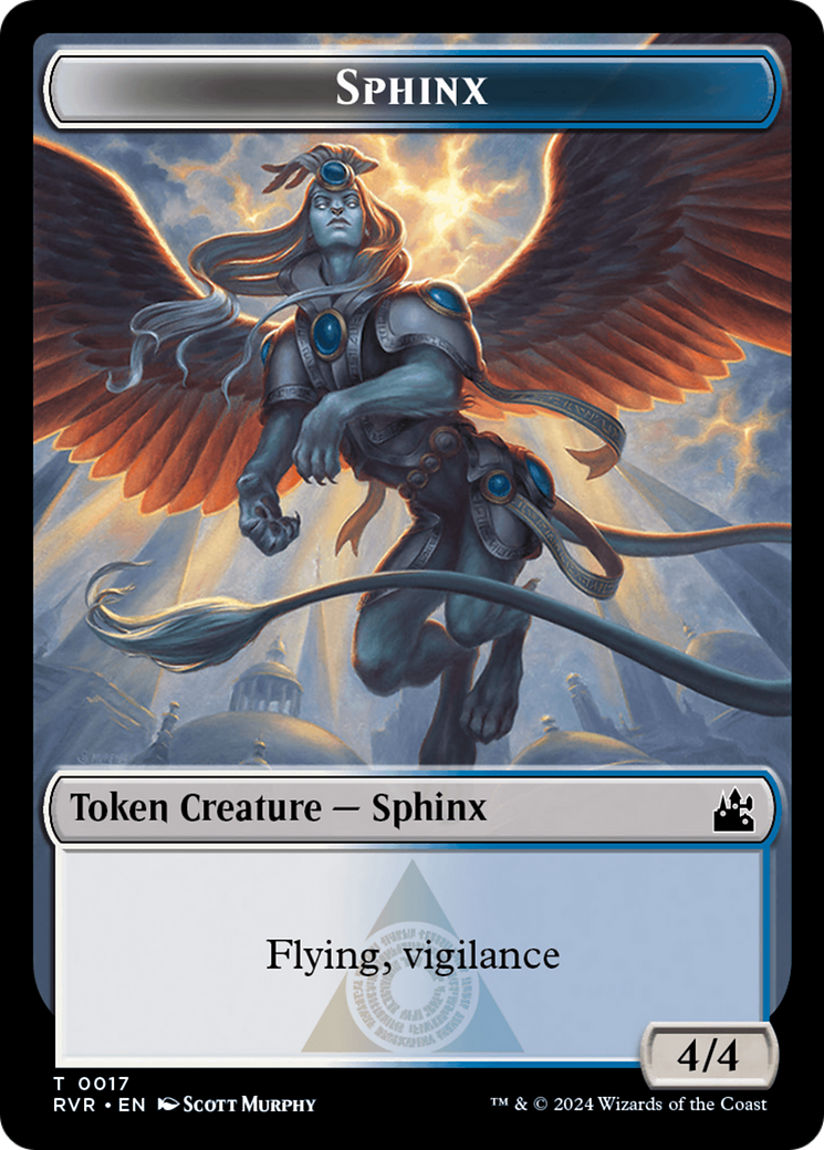 Oiseau // Sphinx Double-Face Jeton [Jetons Ravnica Remastered]