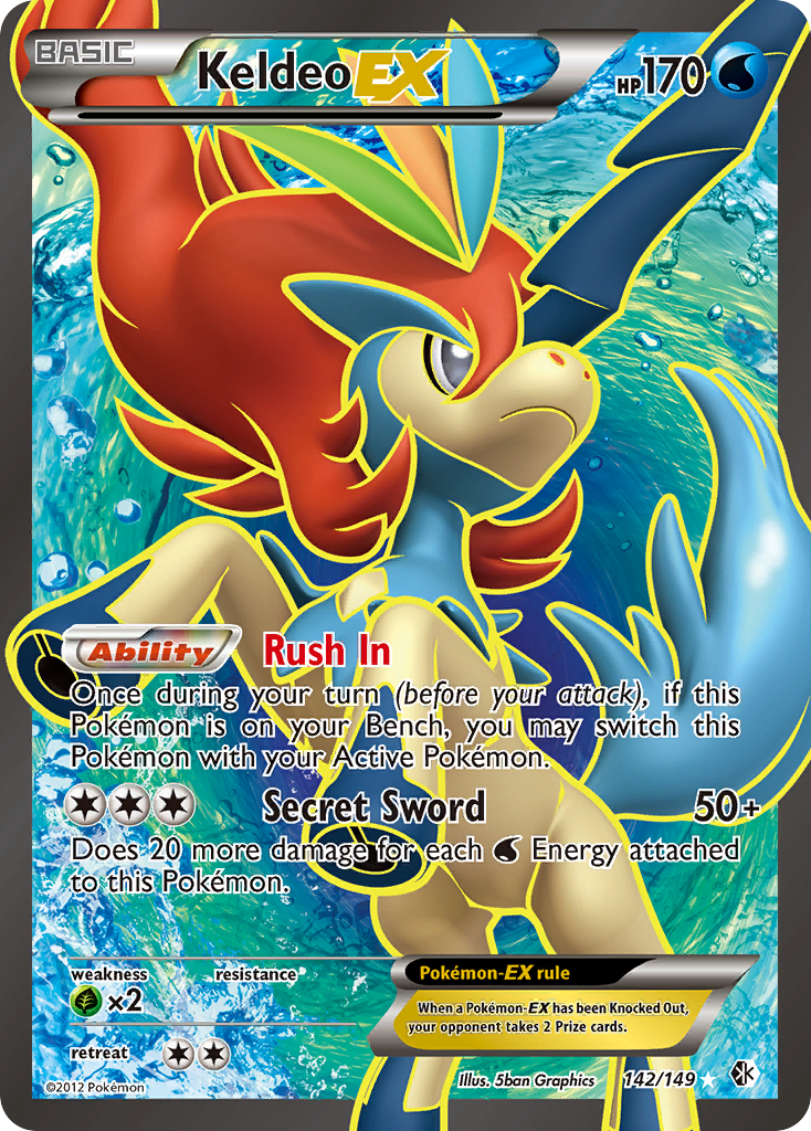 Keldeo EX (142/149) [Negro y Blanco: Límites Cruzados]