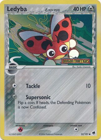 Ledyba (53/101) (Pokémon Δ) (Estampillé) [EX : Gardiens des Pouvoirs]
