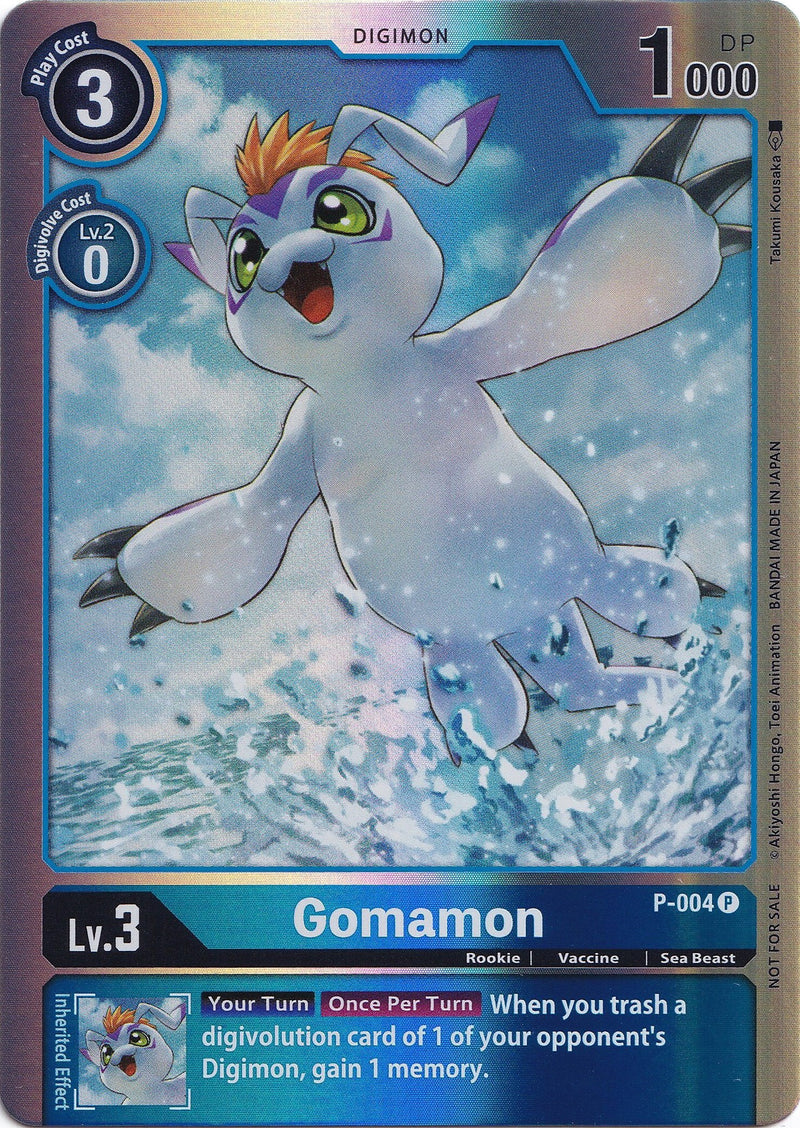Gomamon [P-004] (Rainbow Foil) [Cartas Promocionales]