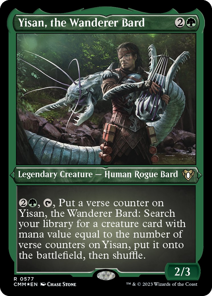 Yisan, le barde vagabond (gravé à l'acide) [Commander Masters]