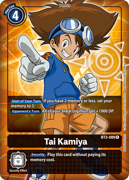 Tai Kamiya [BT2-089] (Promo Buy-A-Box) [Promos de la Edición Especial de Lanzamiento Ver. 1.0]