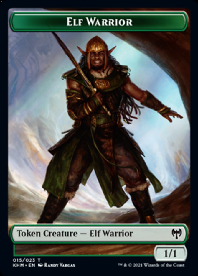 Jeton Guerrier Elfe [Jetons Kaldheim]