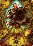 Nissa des Ramifications obscures 2 Carte artistique [Série artistique Zendikar Rising]