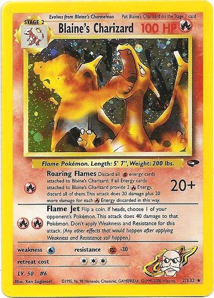 Dracaufeu de Blaine (2/132) [Défi des Gyms Illimité]