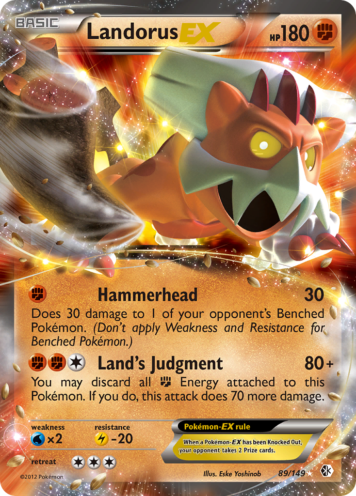 Landorus EX (89/149) [Negro y Blanco: Fronteras Cruzadas]