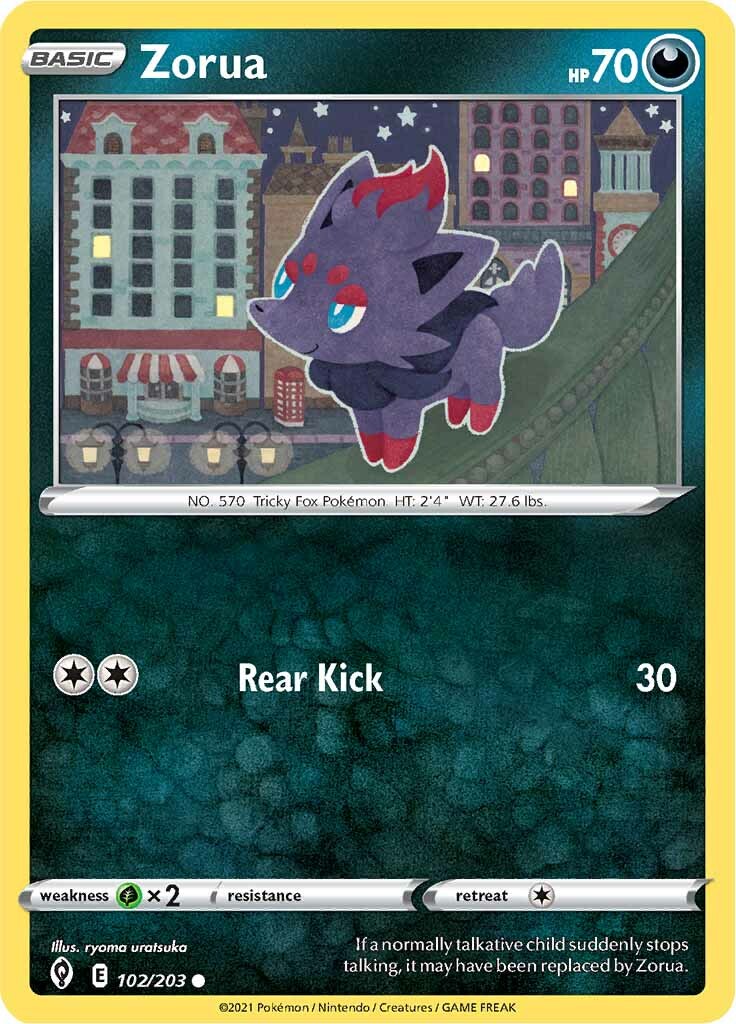 Zorua (102/203) [Épée et Bouclier : Ciel Évolutif]