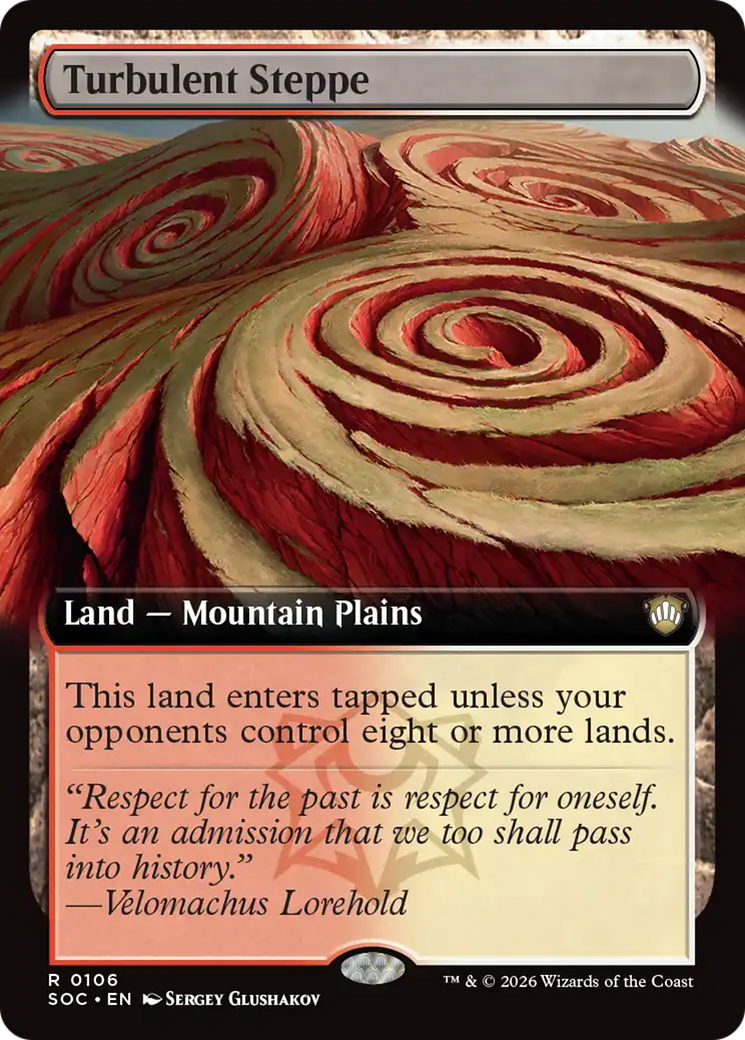 Estepa turbulenta (Arte extendido) [Commander de Secretos de Strixhaven]