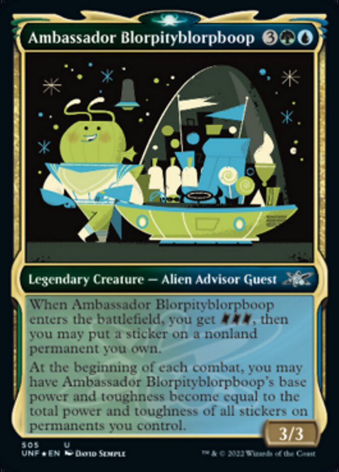 Ambassadrice Blorpityblorpboop (Vitrine) (Feuilleté galactique) [Unfinity]