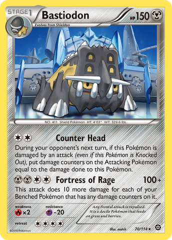 Bastiodon (70/114) [XY: Asedio de Vapor]