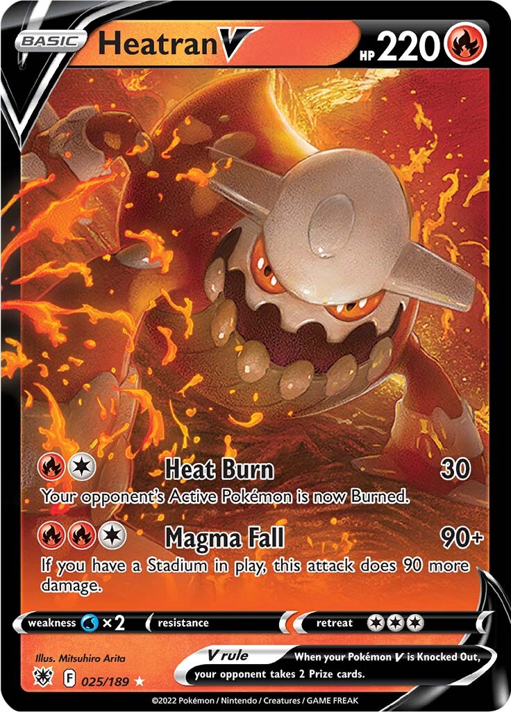 Heatran V (025/189) [Espada y Escudo: Resplandor Astral]