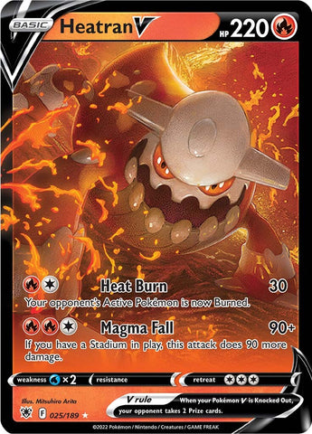 Heatran V (025/189) [Espada y Escudo: Resplandor Astral]