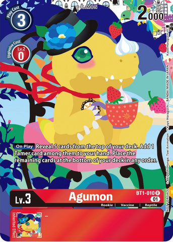 Agumon [BT1-010] (Tamer's Card Set 2 Diversión Floral) [Promociones del Booster Especial de Lanzamiento]