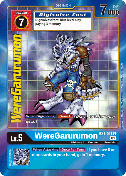 WereGarurumon [EX1-017] (Arte Alternativo) [Colección Clásica]