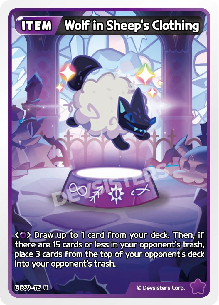 Image for Wolf in Sheep's Clothing (BS9-115) (BS9) - CookieRun: Braverse TCG